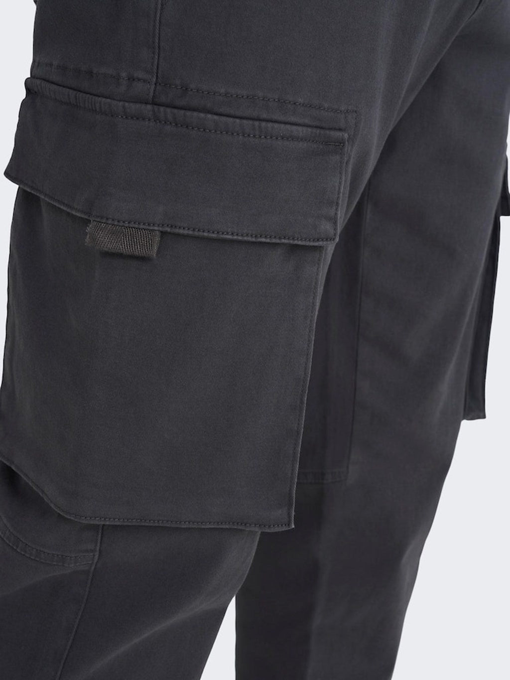 下一个货物裤子 - 灰色细条纹