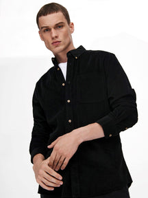 Nigel Organic Reg Shirt - Black