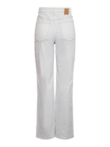 Noah Ultra Wauist Jeans - Biele