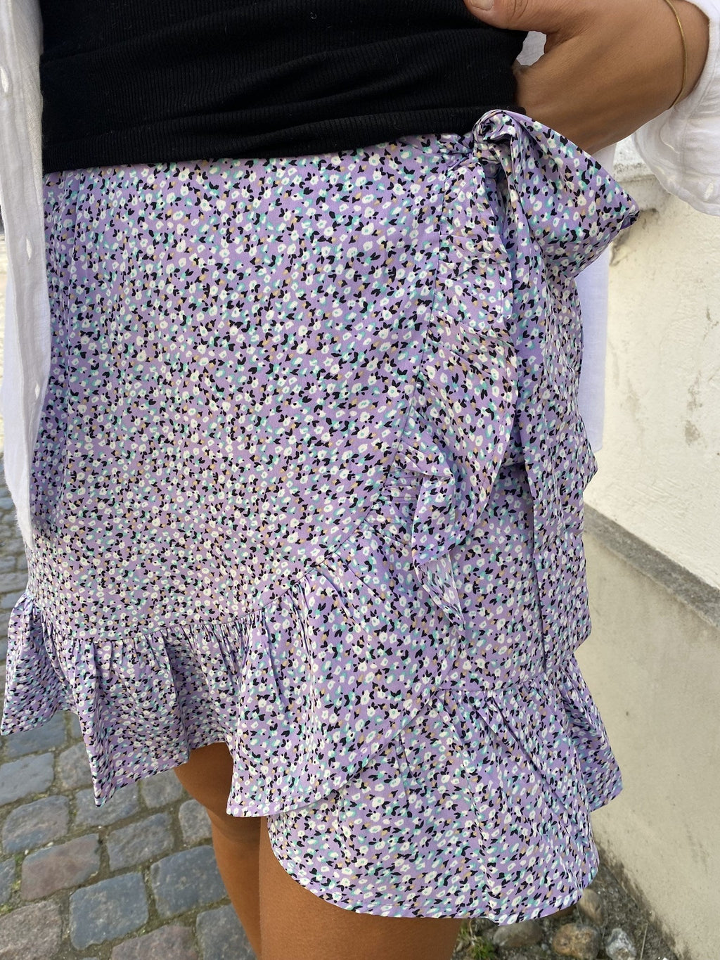 奥利维亚包裹裙 - 中国紫罗兰色