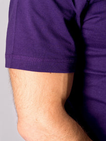 有机基本T恤 - 紫色