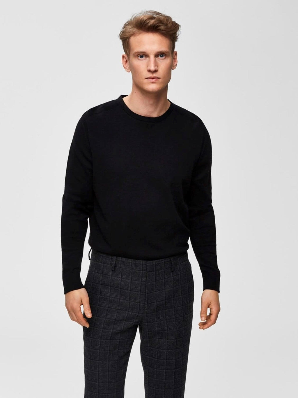 Organski pamučni pulover - crno