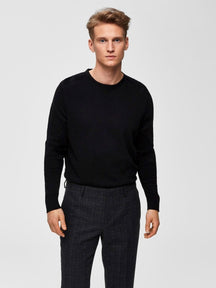 Organické bavlnené pulóver - čierna