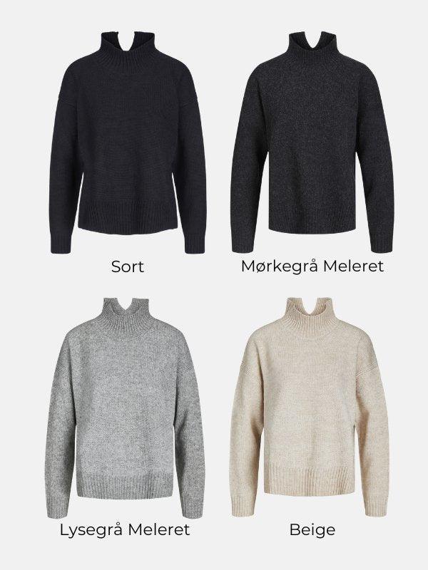 Nadmerné pletené sveter Turtleneck - Obchod s balíčkom (2 ks.)