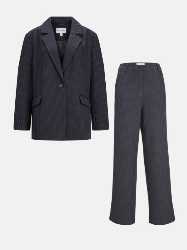 Oversized Suit (Navy Pinstripe) - Package Deal