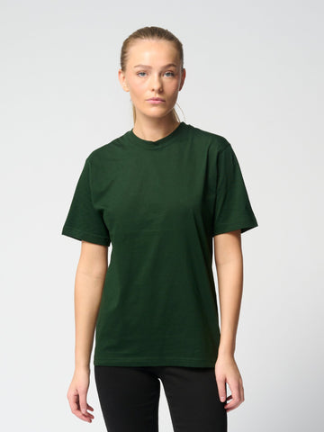 Nadrozmerné tričko - fľašková zelená