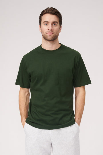 超大T恤 - 深绿色