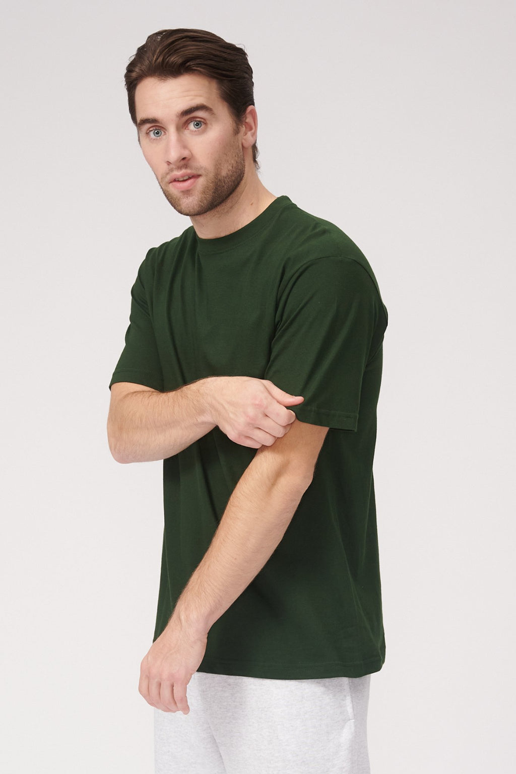 Nadmerné tričko - tmavo zelená