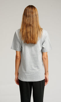 Nadrozmerné tričko - šedá melange