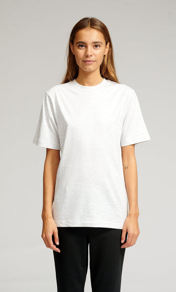 Predimenzionirana majica - svijetlo siva melanga