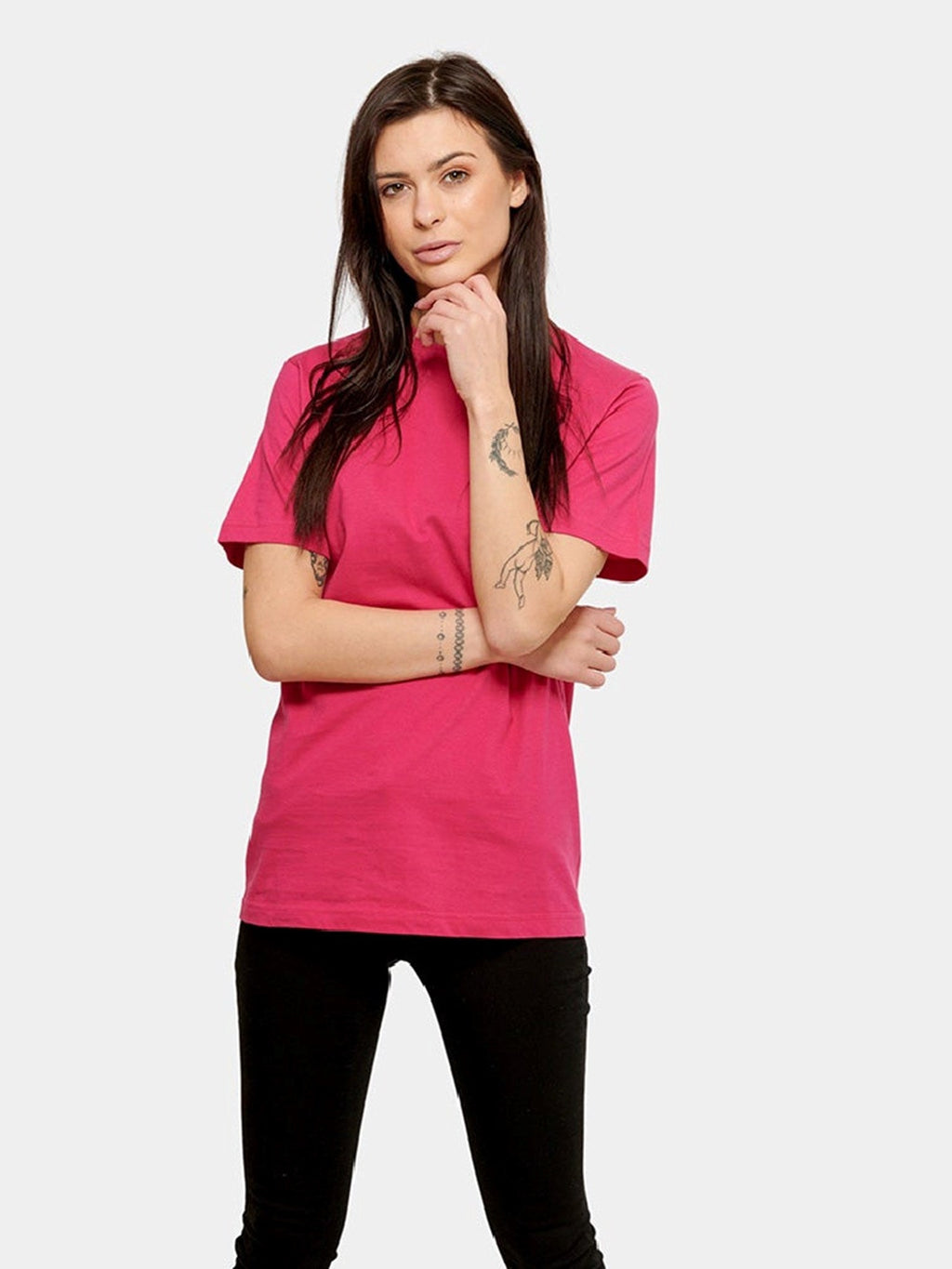 Nadmerné tričko - ružové