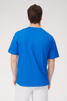 Predimenzionirana majica - švedska plava