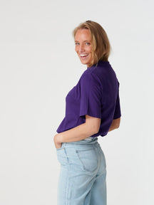 Nadrozmerné tričko - fialové