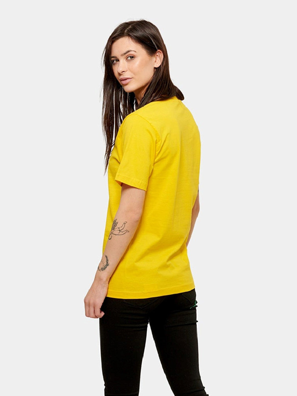 Nadmerné tričko - žltá