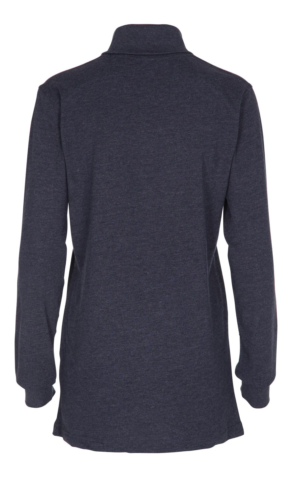 Roll collar sweater - Heather blue