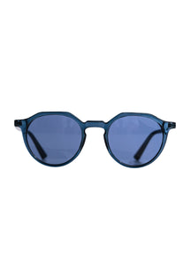 Okrúhle slnečné okuliare - modrá