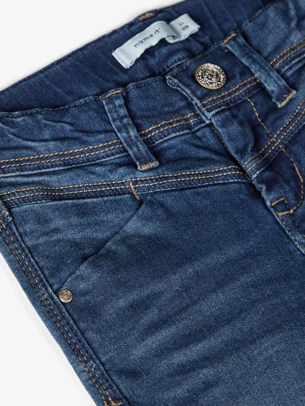 Skinny Fit Jeans - tmavo modrá džínsovina