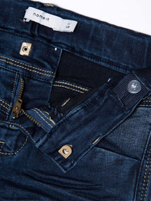 Skinny Fit Jeans - Dark Blue Denim