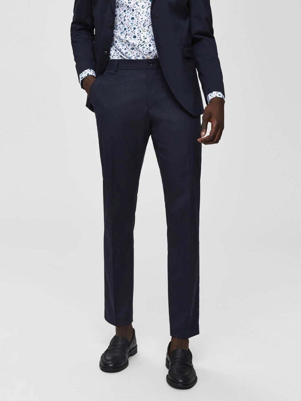 Slim fit suit pants - Navy