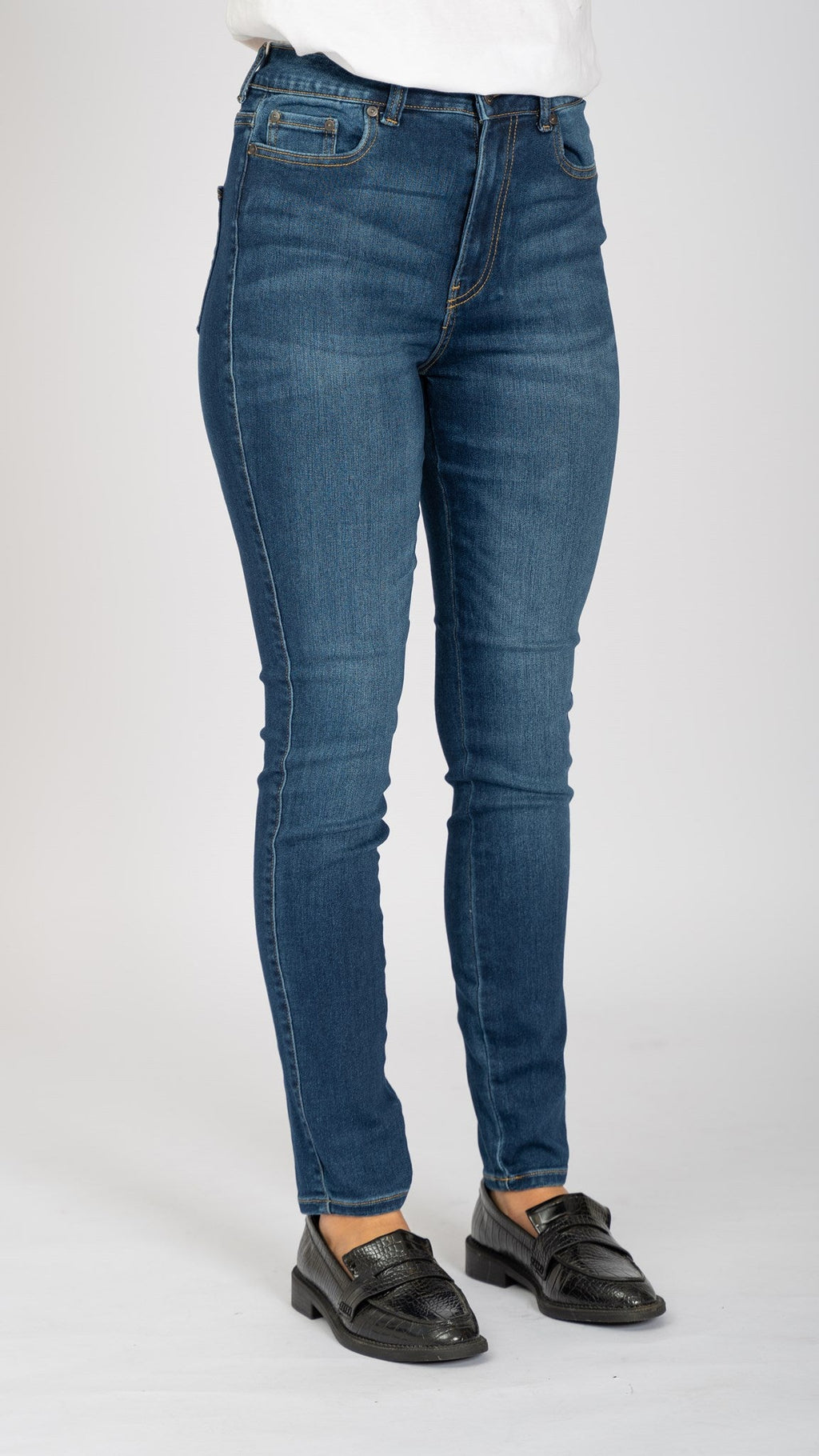 The Original Performance Skinny Jeans - stredne modrý džínsovina