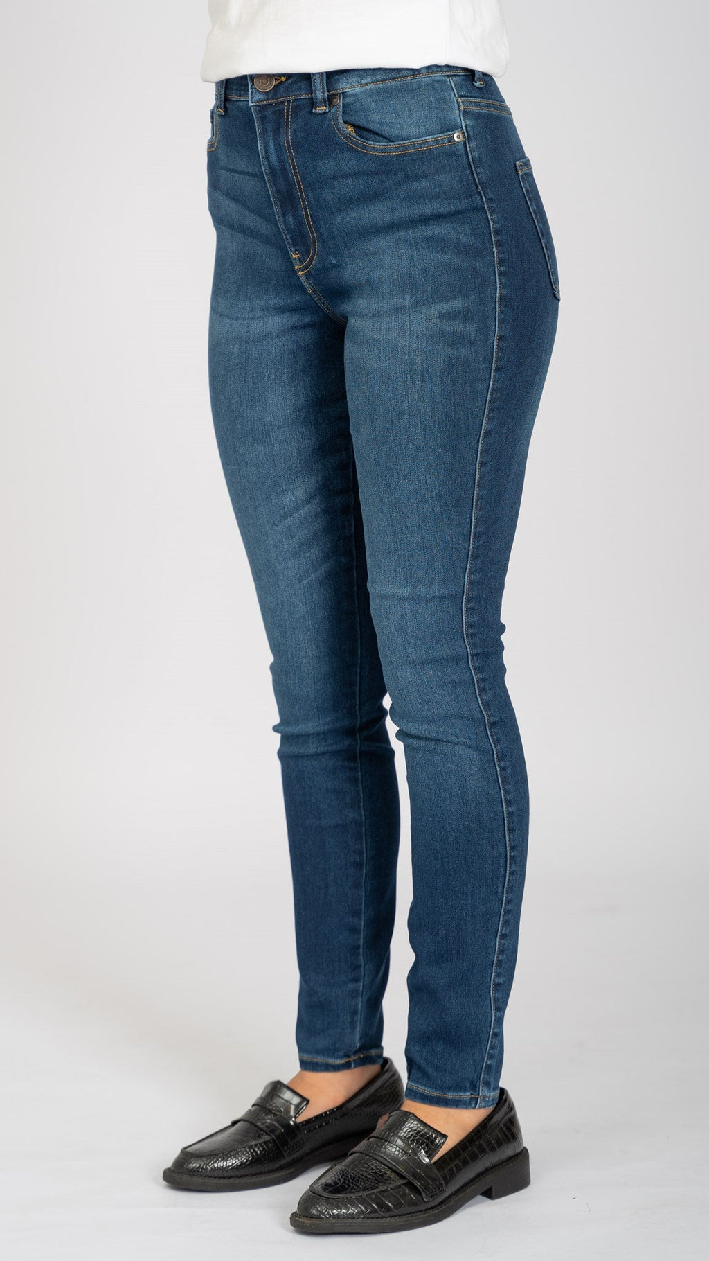 The Original Performance Skinny Jeans - stredne modrý džínsovina