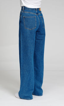 The Original Performance Jeans leathan - denim meánach gorm