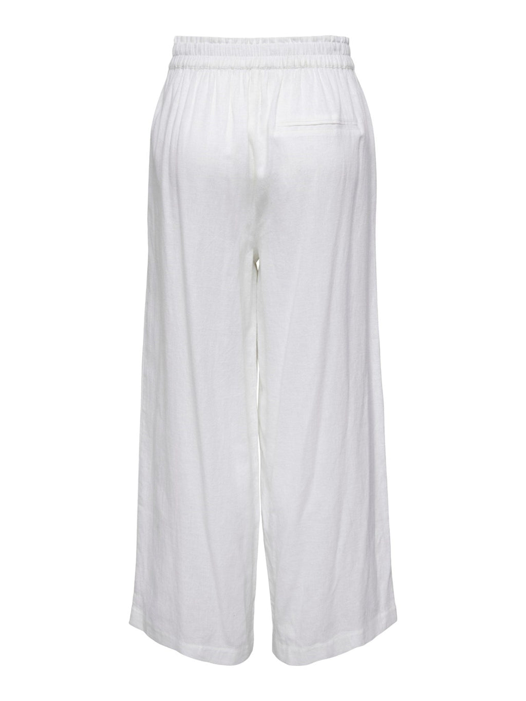 东京亚麻裤 - 明亮的白色