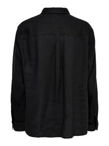 Tokyo Linen Shirt - Black