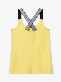 Top with glitter details - Yellow