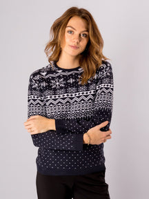 Tori Christmas knit - Navy