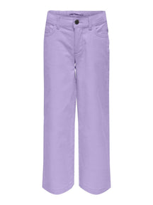 Vera corda leathan Pants - lavender