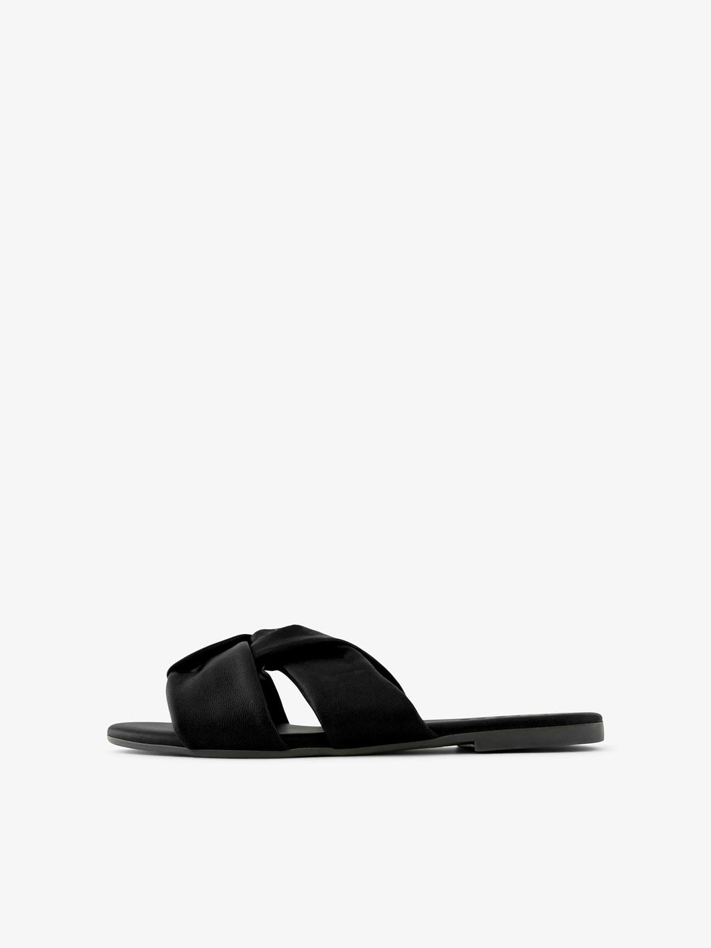 Viki kožená sandál - čierna