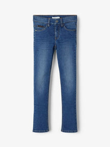X -slim fit džínsy - stredne modrý denim