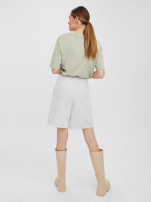 Zelda vysoký pás voľný Shorts - šedý